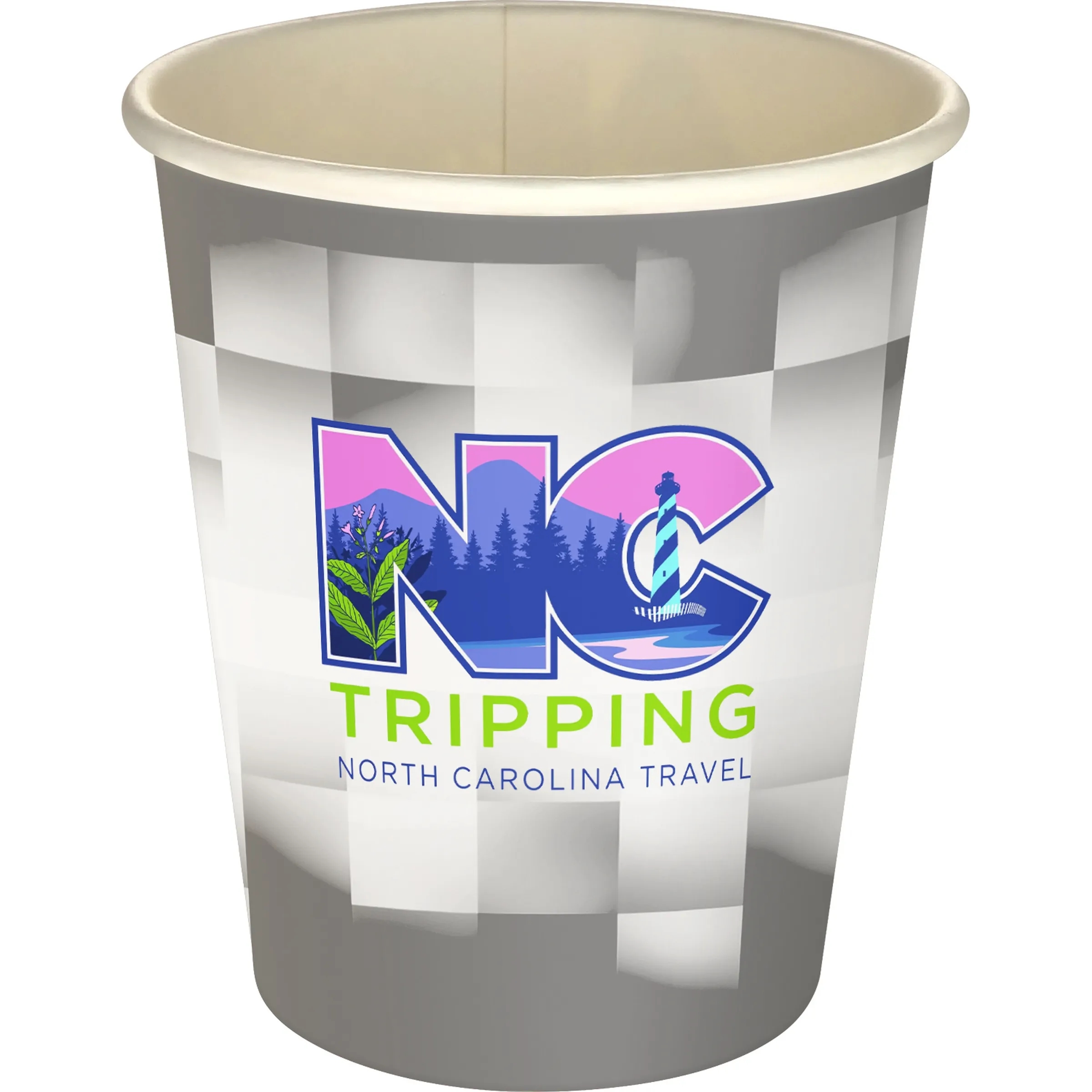 5 oz Full Color Shaded Checkers Paper Cup 17