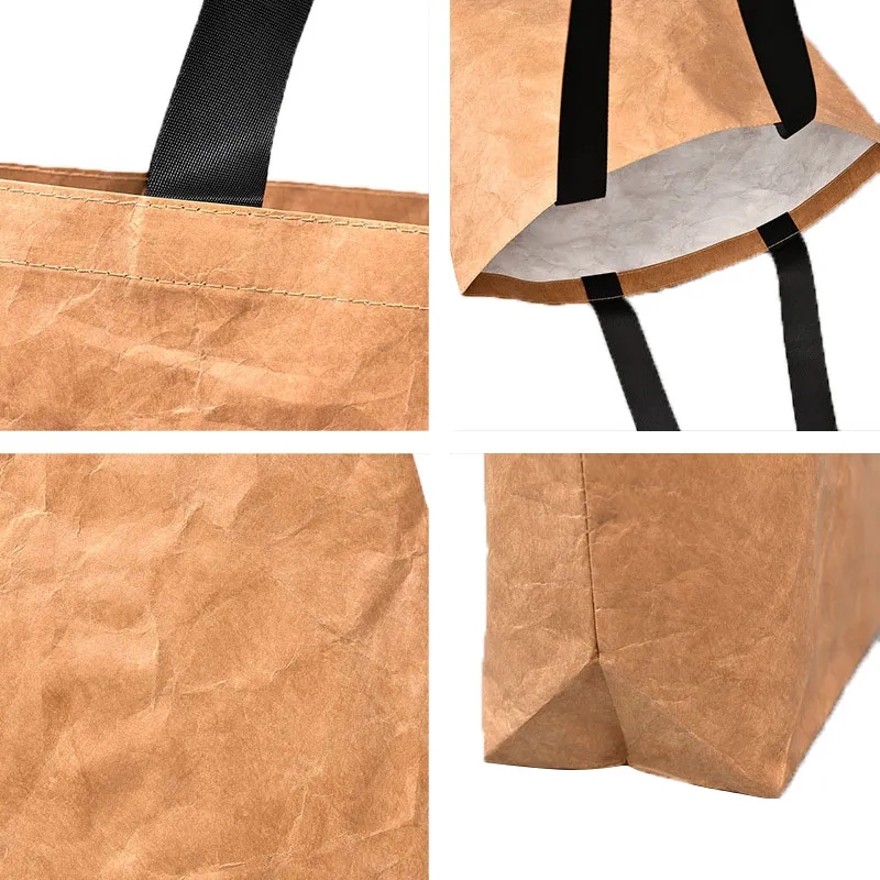 DuPont paper Bag Reusable Foldable Anti-Tear Handbag 5