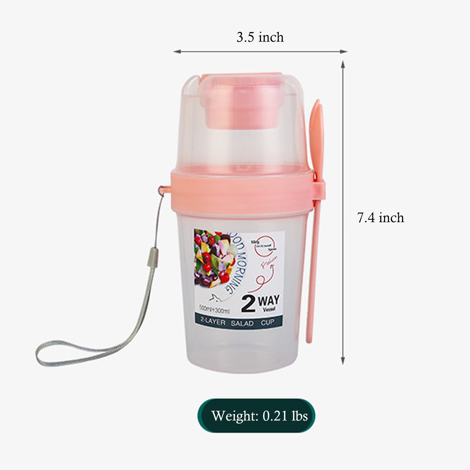 27oz Salad Cup Container Set 4