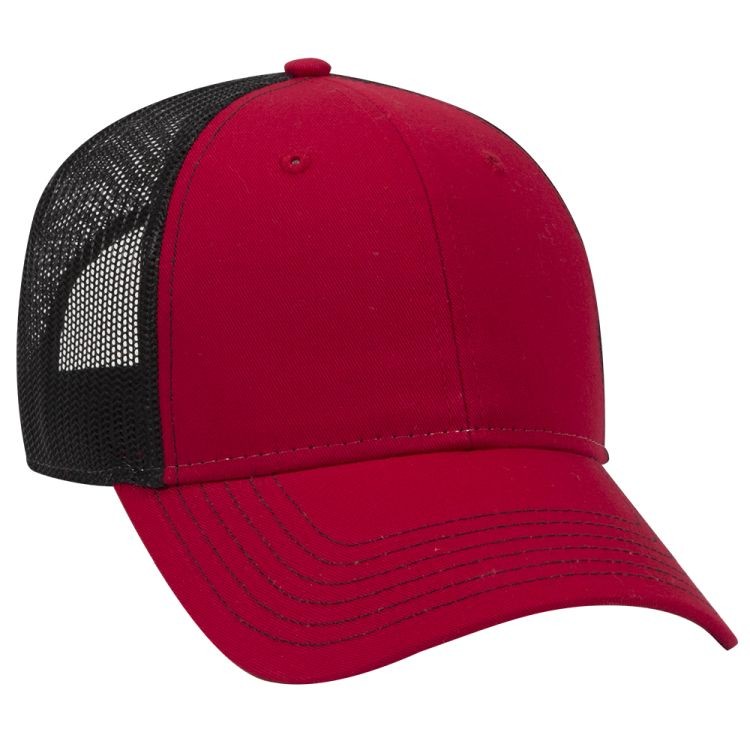 OTTO CAP® 6 Panel Low Profile Mesh Back Trucker Hat 123