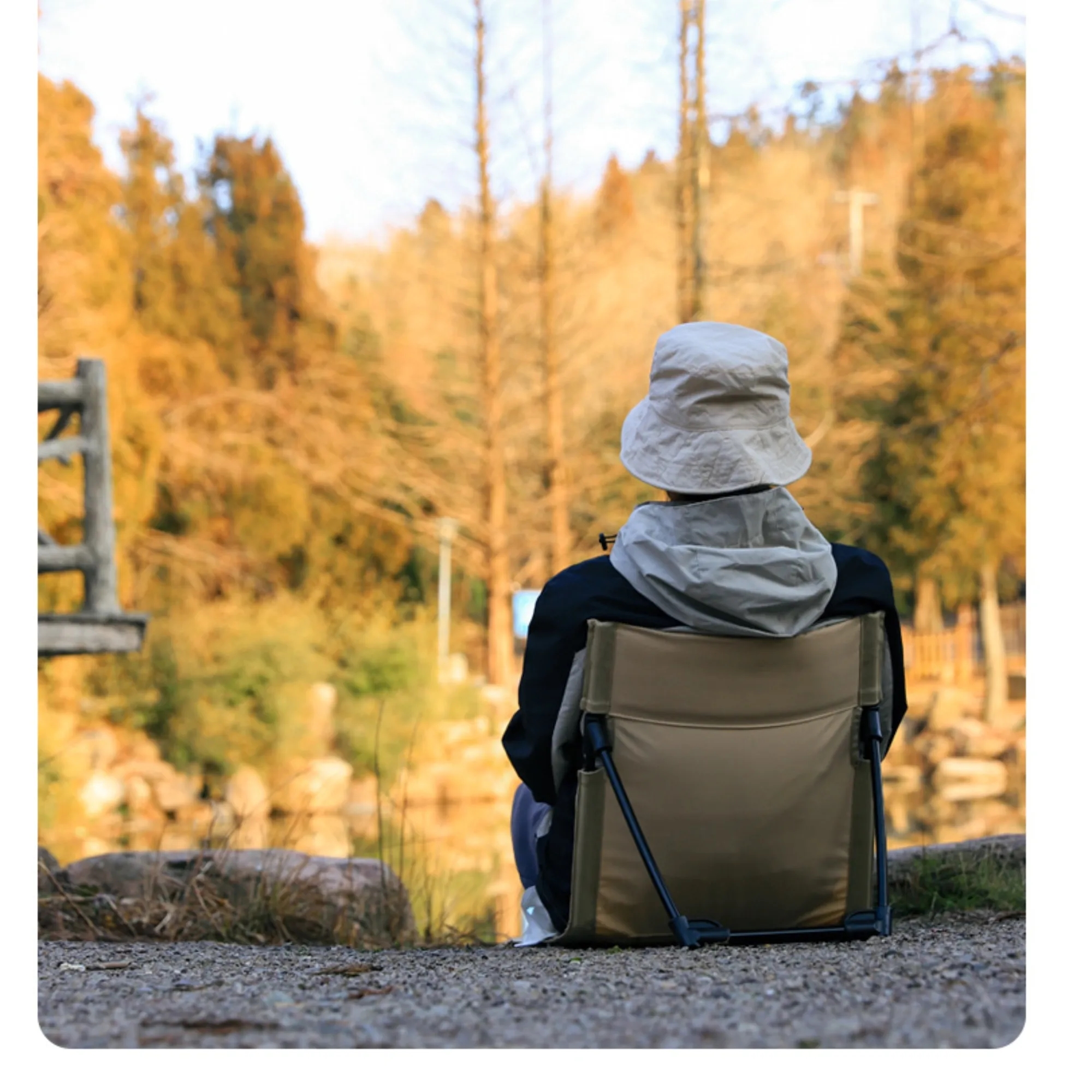 Outdoor Lawn Backrest Folding Beach Chair with Carry Bag 3
