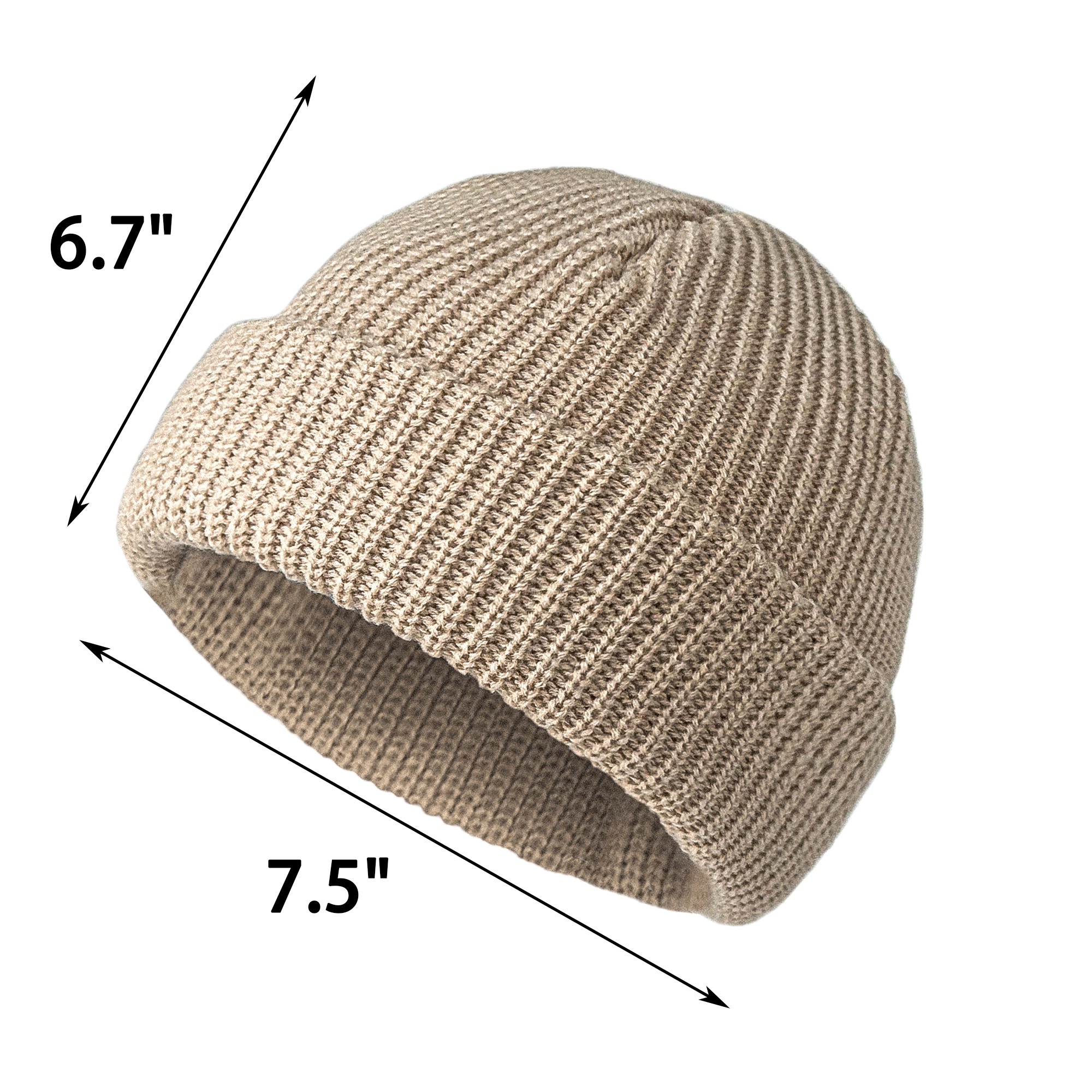 Unisex Thick-Cuff Knit Beanie 3