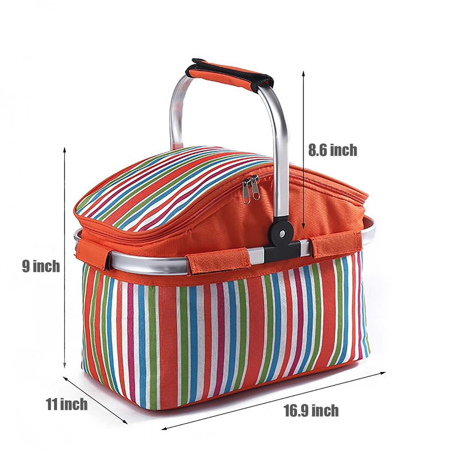 Aluminum Foil Picnic Cooler 30L Large Capacity Box 6