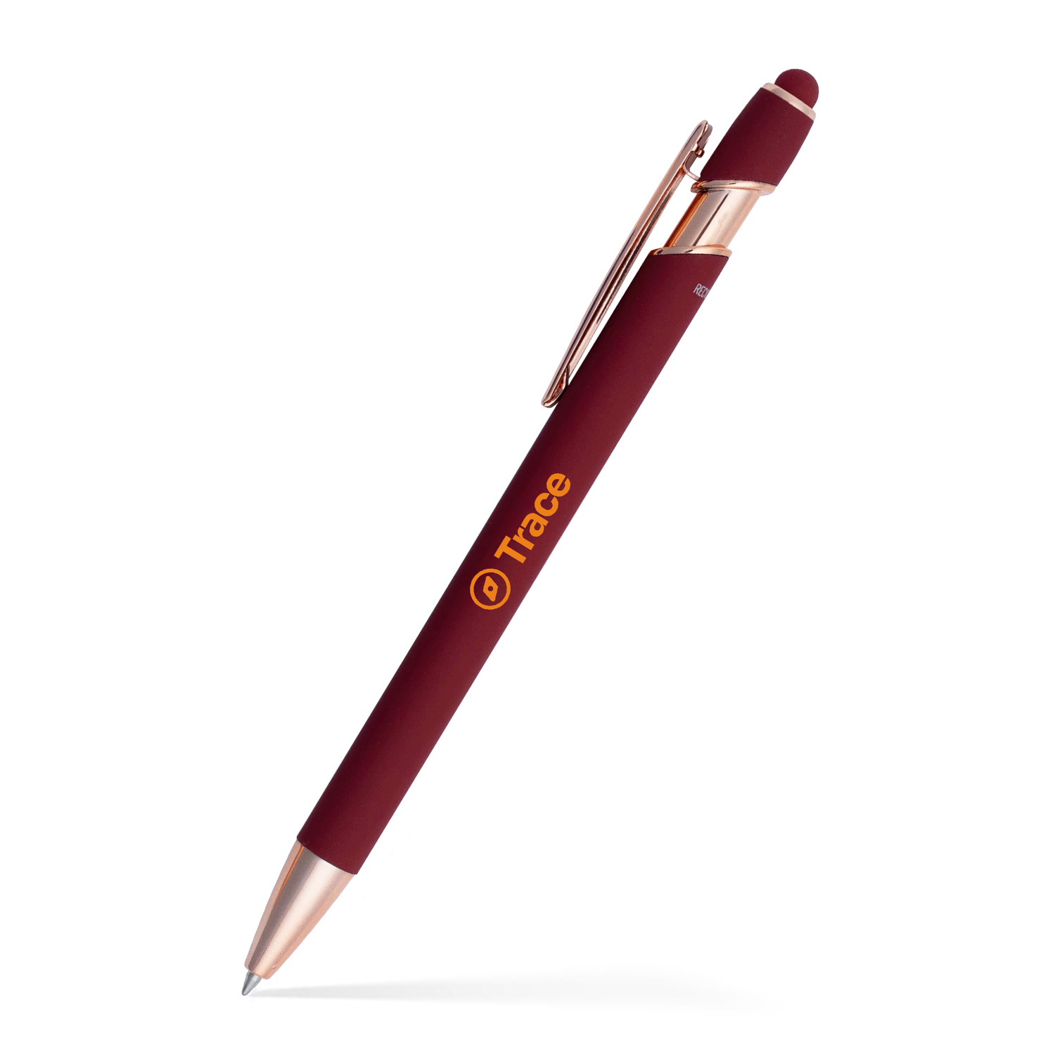 Lexi Stylus Satin Soft Touch Gel Click Pen - Rose Gold (Recycled Aluminum) 20