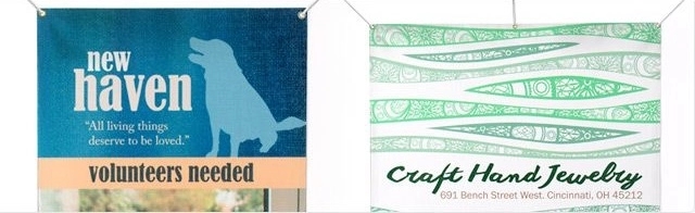 Banner - Canvas, 9oz White Woven Fabric 3