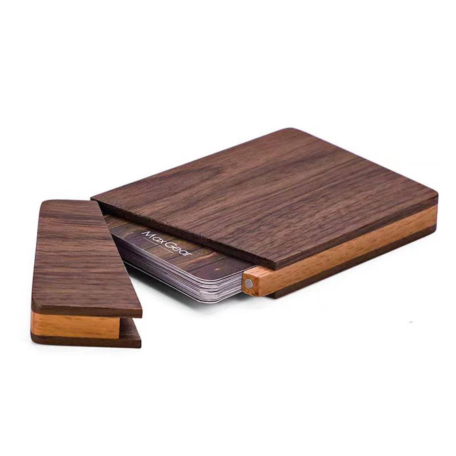 Solid Wood Business Card Holder Organizing Box 4