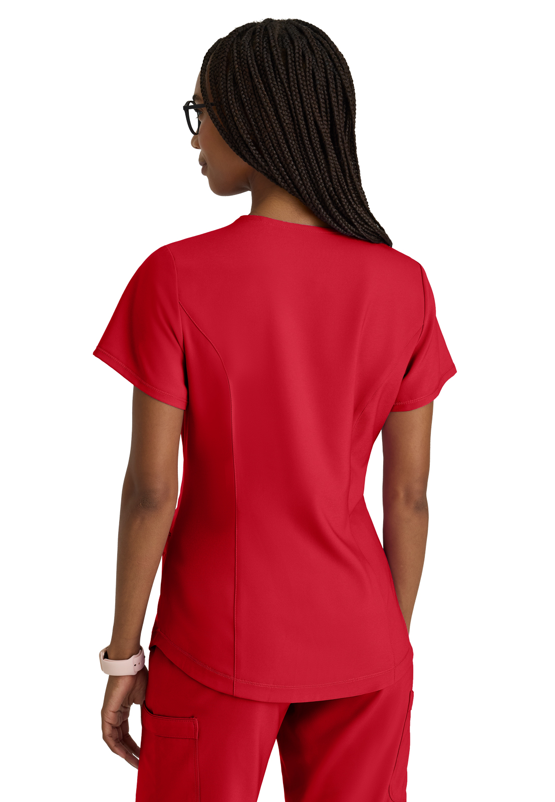 Grey's Anatomy Evolve Stretch - Women's Two-Pocket V-Neck Rhythm Scrub Top 5