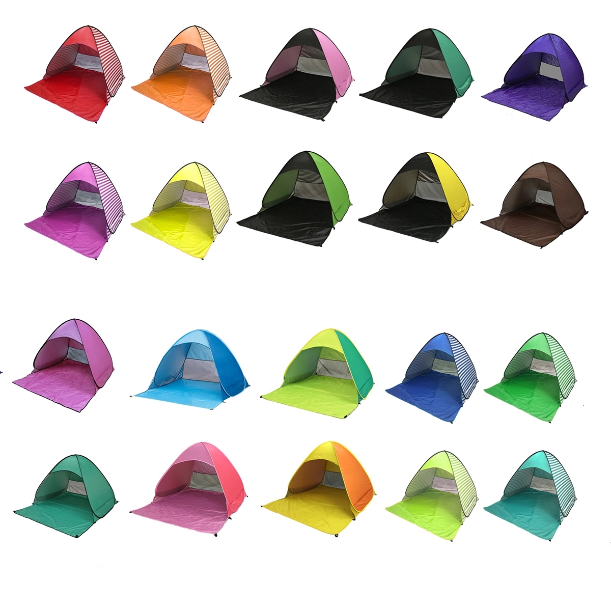 Pop Up Beach Tent With Mat 3