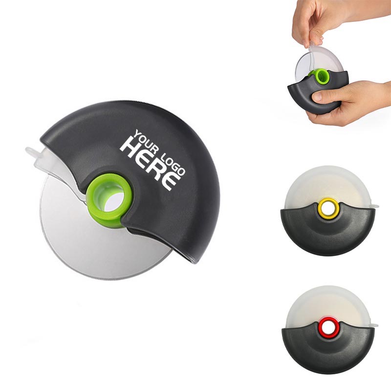 Round Roller Pizza Knife With Cover 2