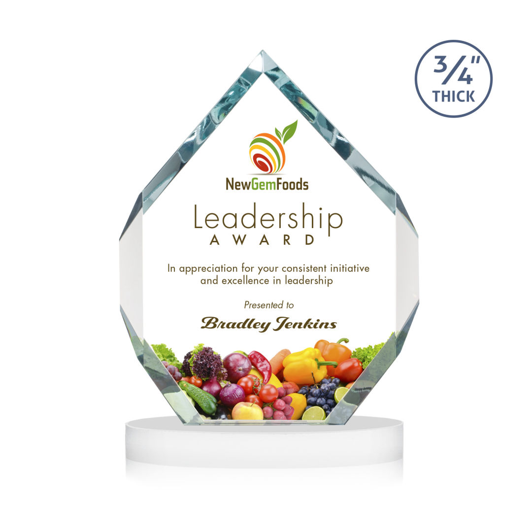 Royal Diamond VividPrint™ Award on Alberton Base - White 6