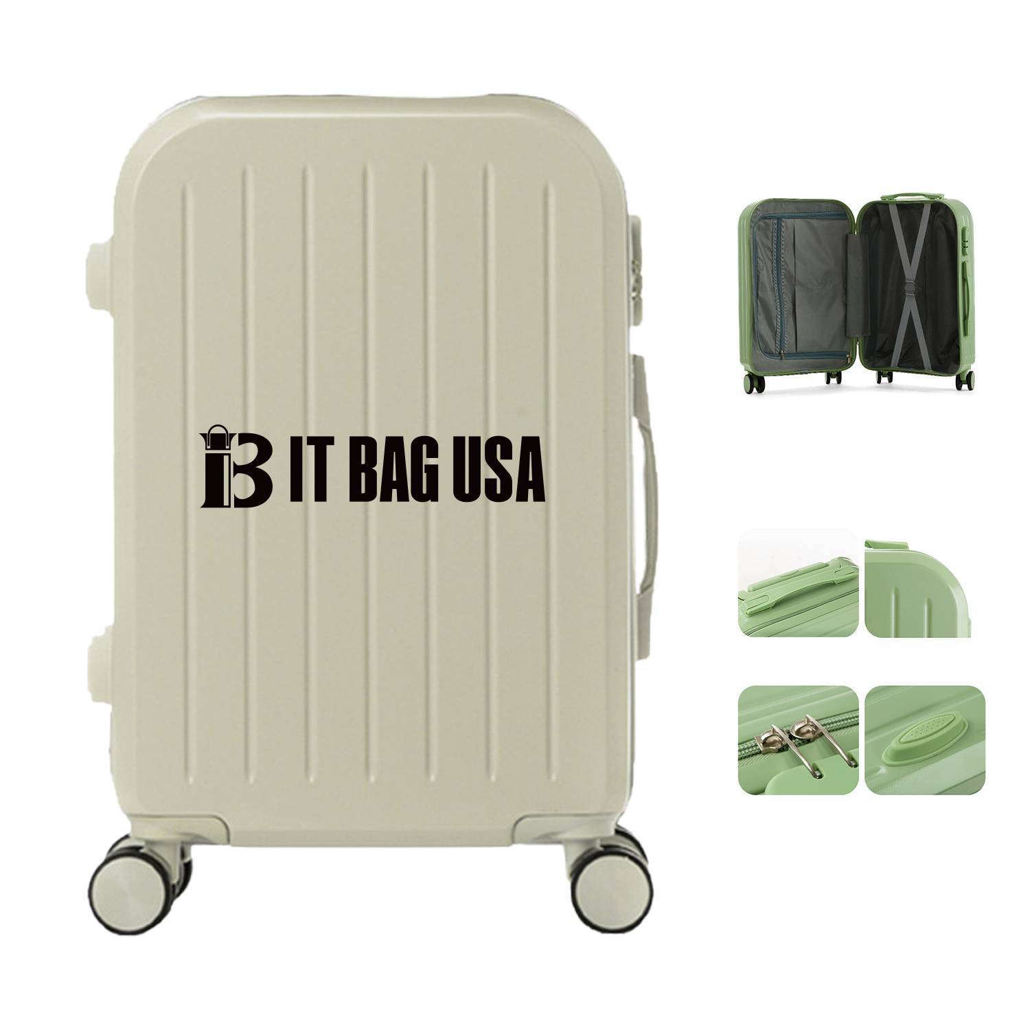 20" Abs+Pc Carry On Luggage With Lock 5