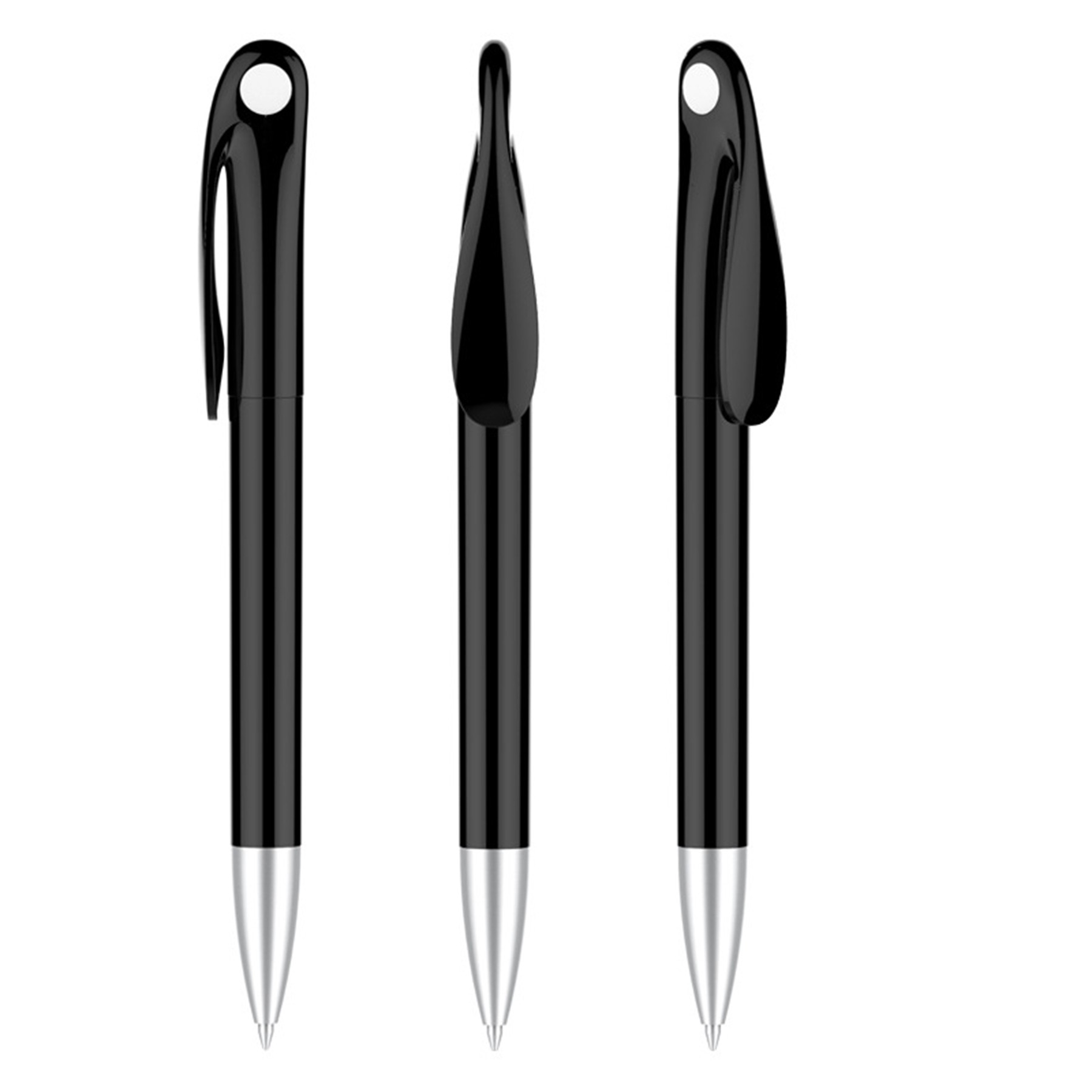 Plastic Black Ballpoint Spinning Bunny Pen 5