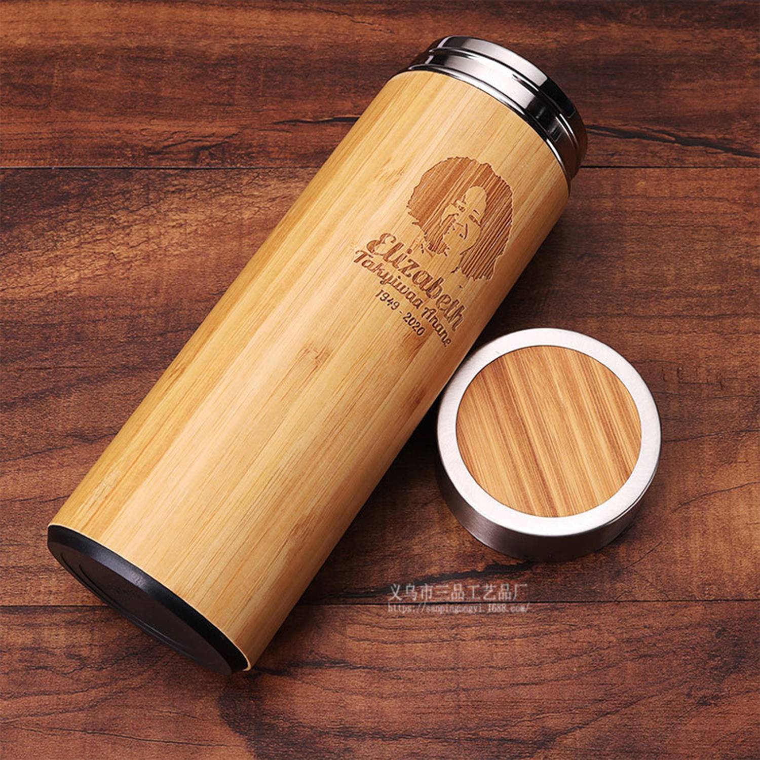 Bamboo water cup stationery notebook set 4