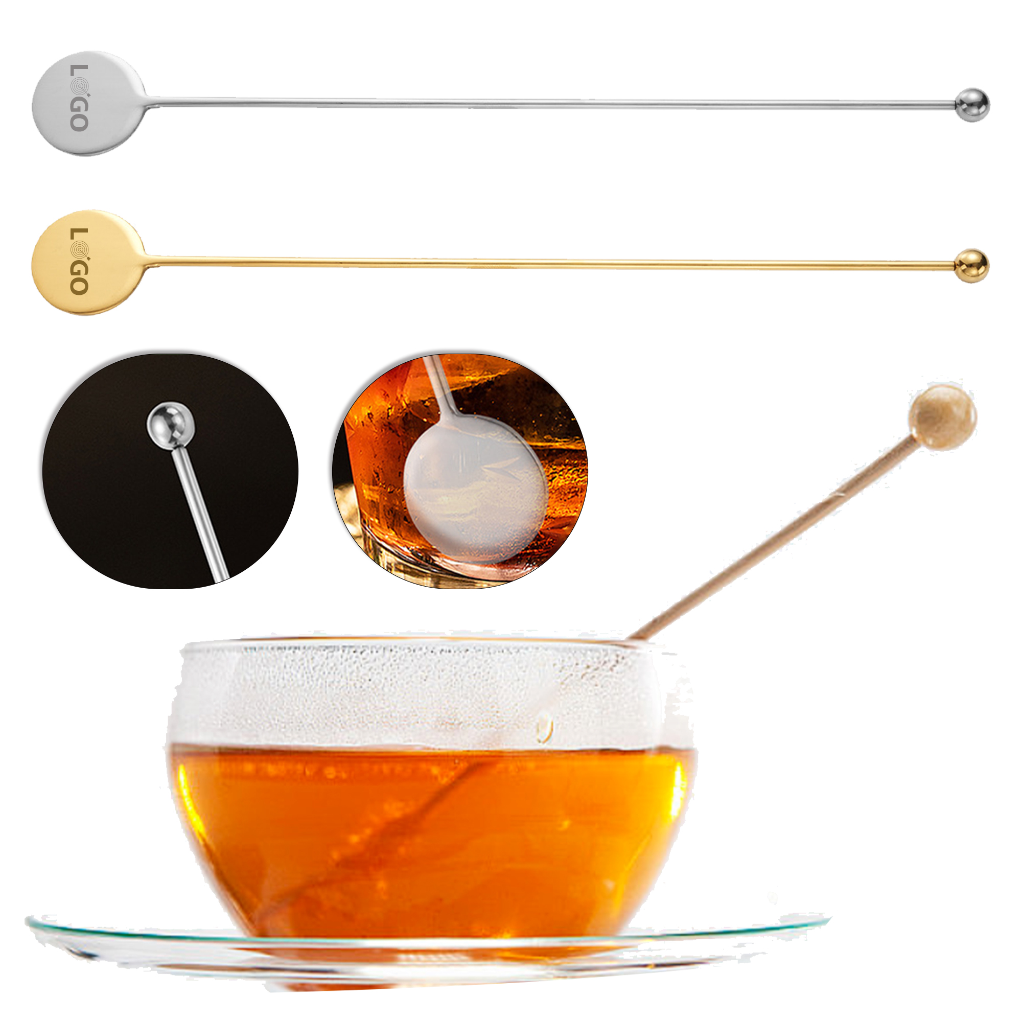 Durable Stainless Steel Drink Stirrer 4