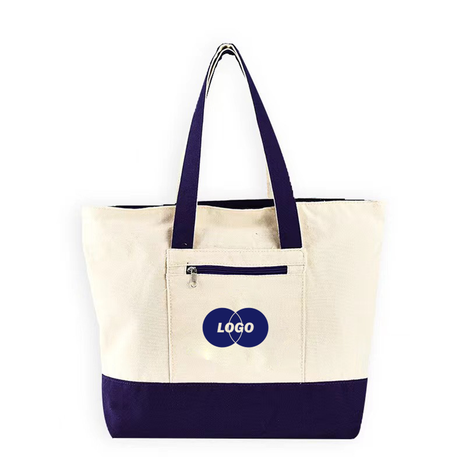 Custom Canvas Tote Bag, Durable Cotton Handle Bag, Personalized Logo Bag, custom tote bag with logo imprint 1