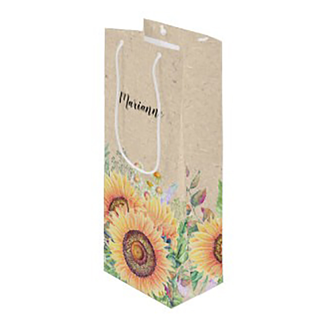 210g C1S paper bag with full color imprint on all sides (5.25*13*3.25") 2