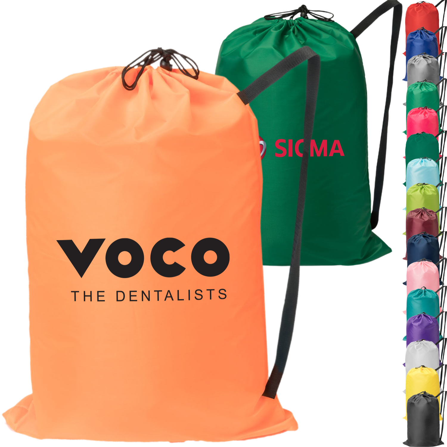 Heavy Duty Extra-Large Laundry Drawstring Backpack (30" x 45") 2