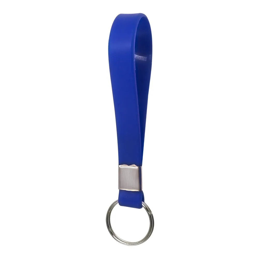 Solid Color Silicone Key Chain 10