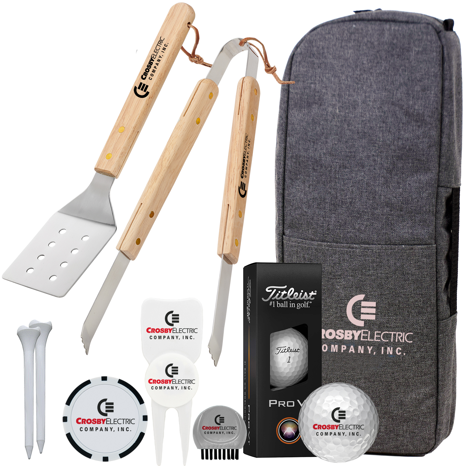 BBQ & Beverages Golf Kit with Titleist Pro V1 Golf Balls