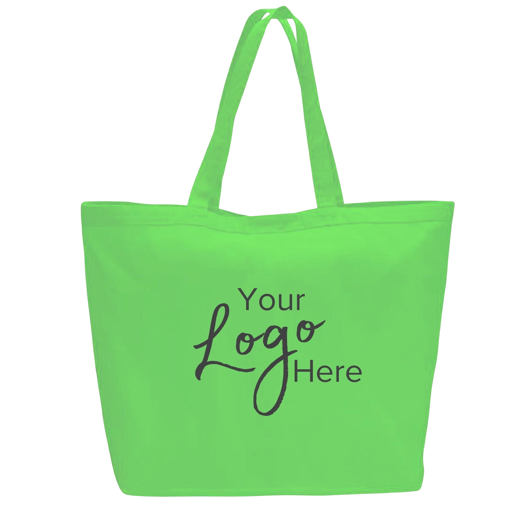 Canvas Tote Bag 23" W x 17" H with 6" Gusset, custom tote bag with logo imprint 2