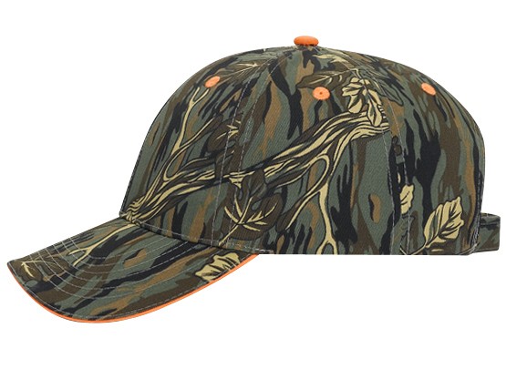 OTTO CAP® Camouflage 6 Panel Low Profile Baseball Cap 11