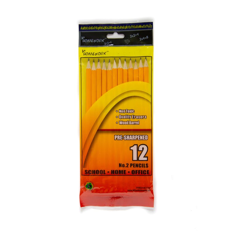 #2 Pencils -12 Count Pre-Sharpened 1