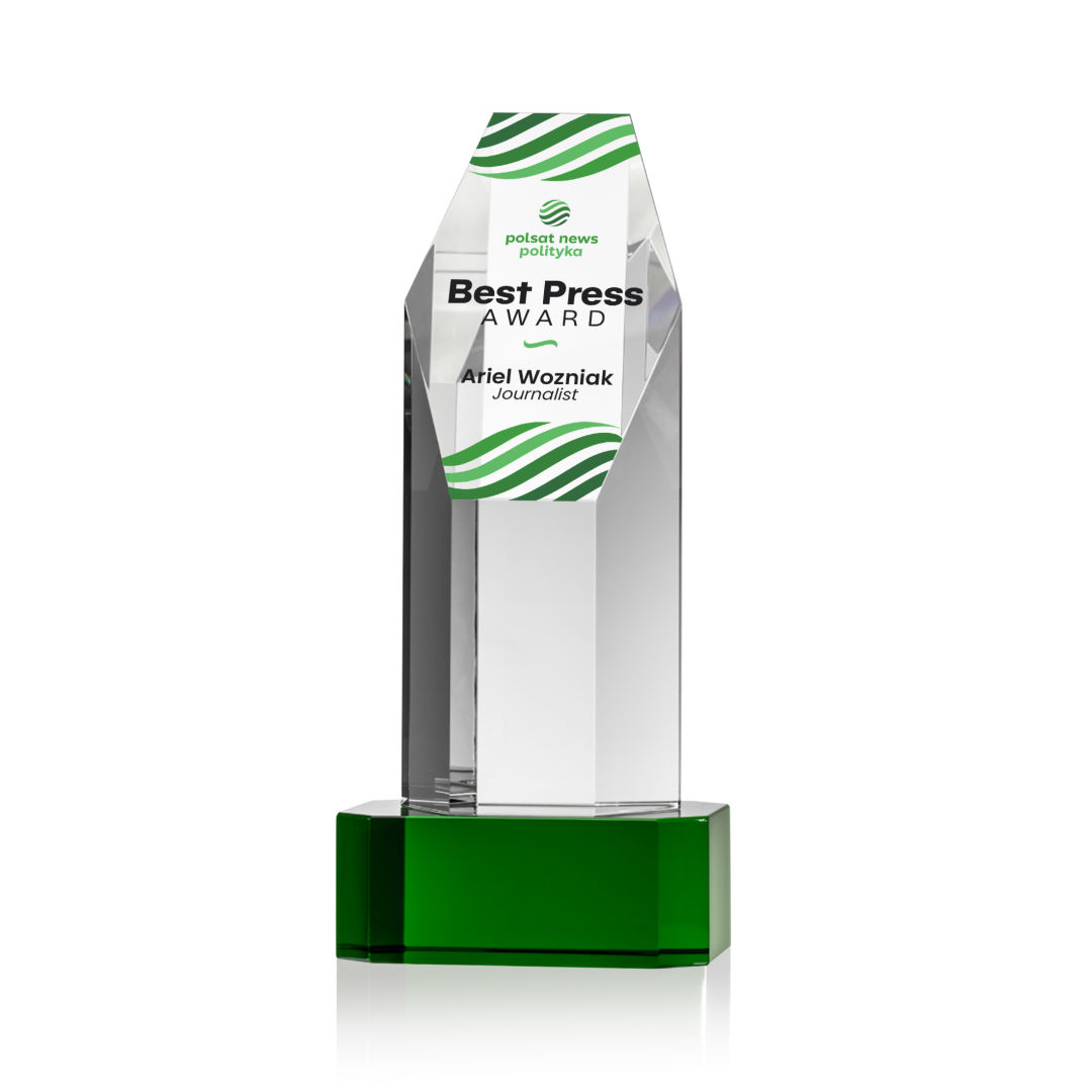 Ashford VividPrint™ Award on Base - Green 12