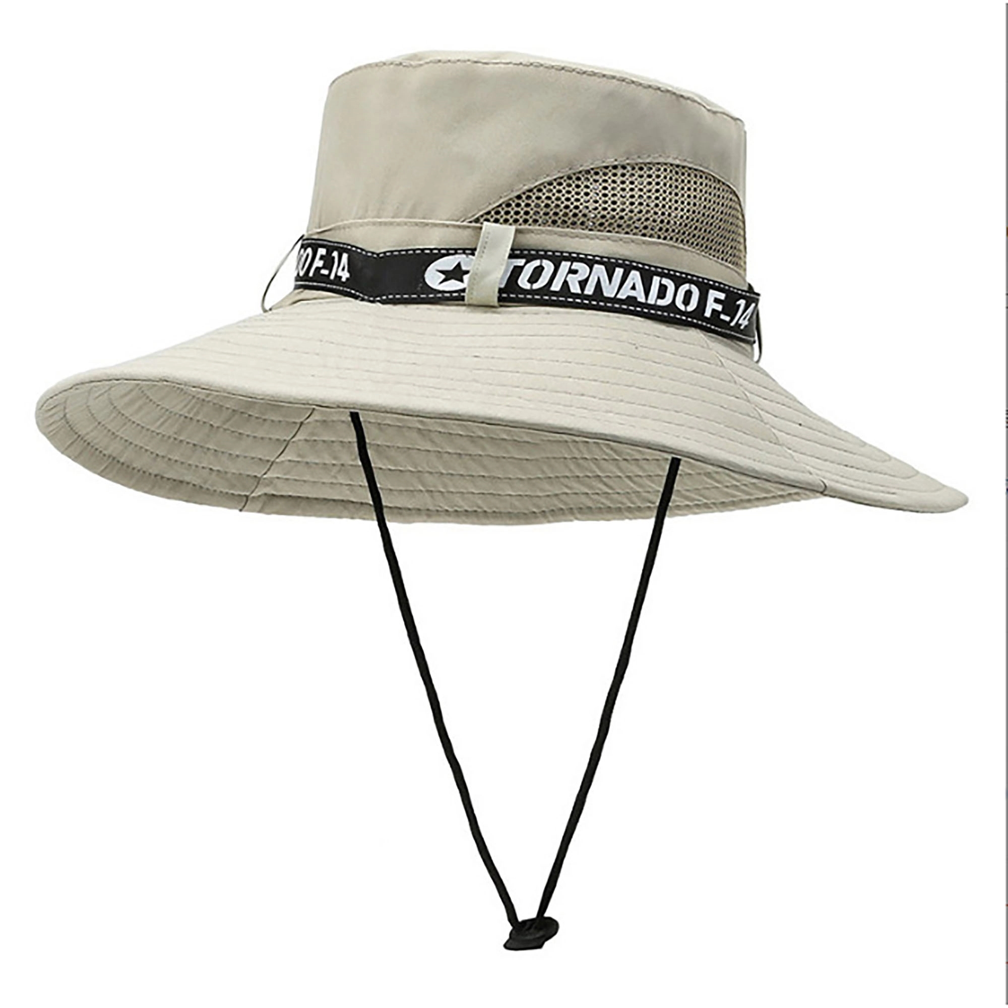 3.1" Wide Brim Mesh Bucket Hat 2