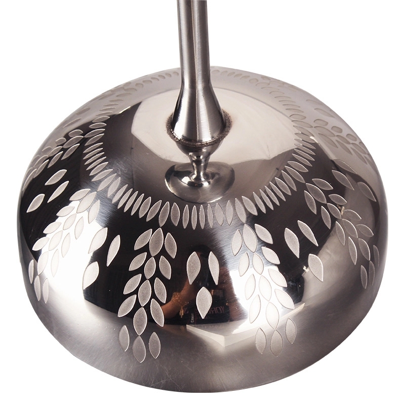 Custom 9 oz Stainless Steel Carved Martini Glass 7