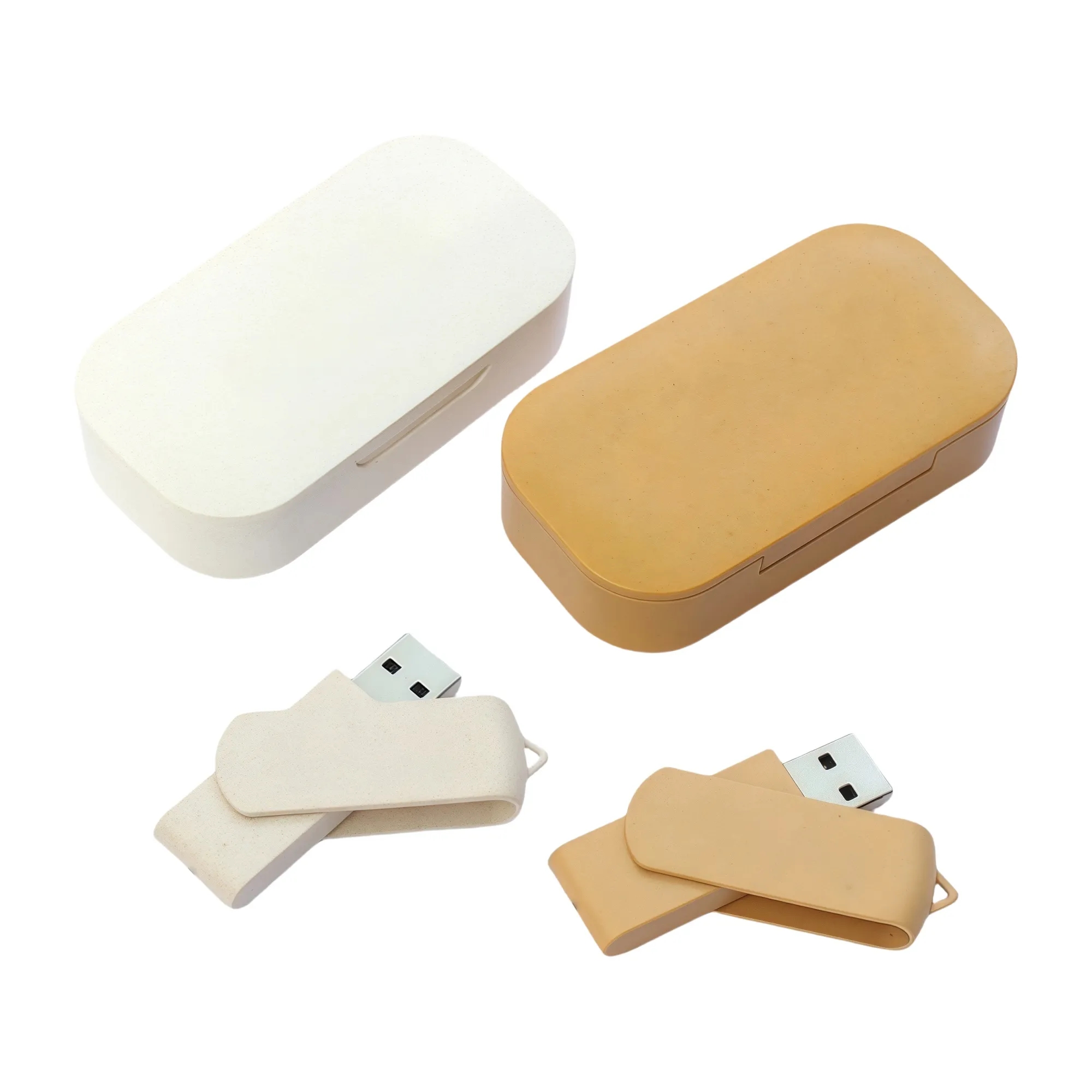 Wheat Straw USB Flash Drive with Case 2