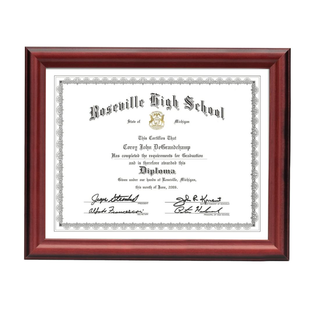 Bedworth Certificate Frame