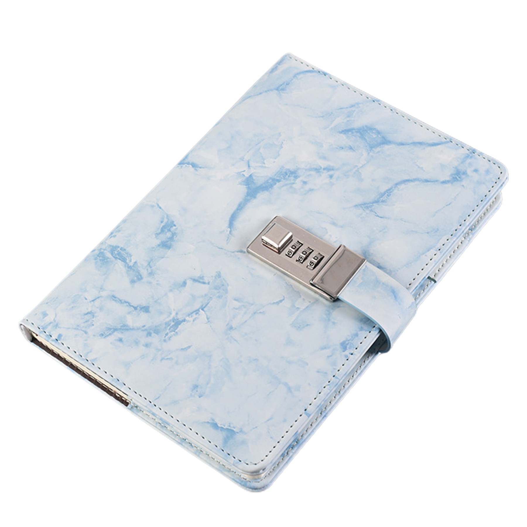 Marble Pu Leather A5 Journal W/ Combination Lock 4