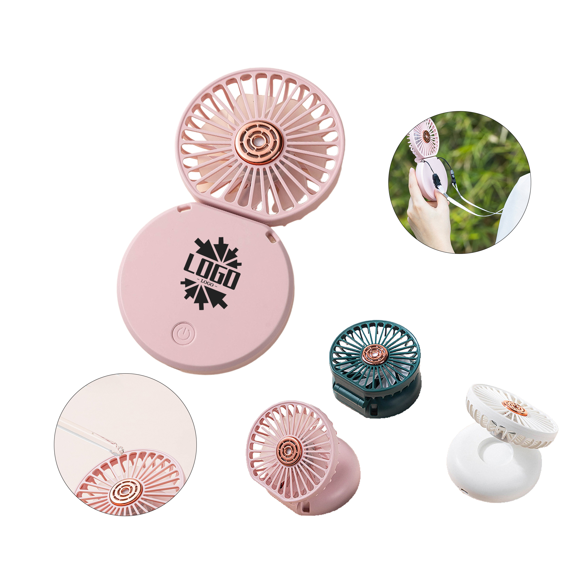 Folding Table Fan with Aromatherapy Function 2