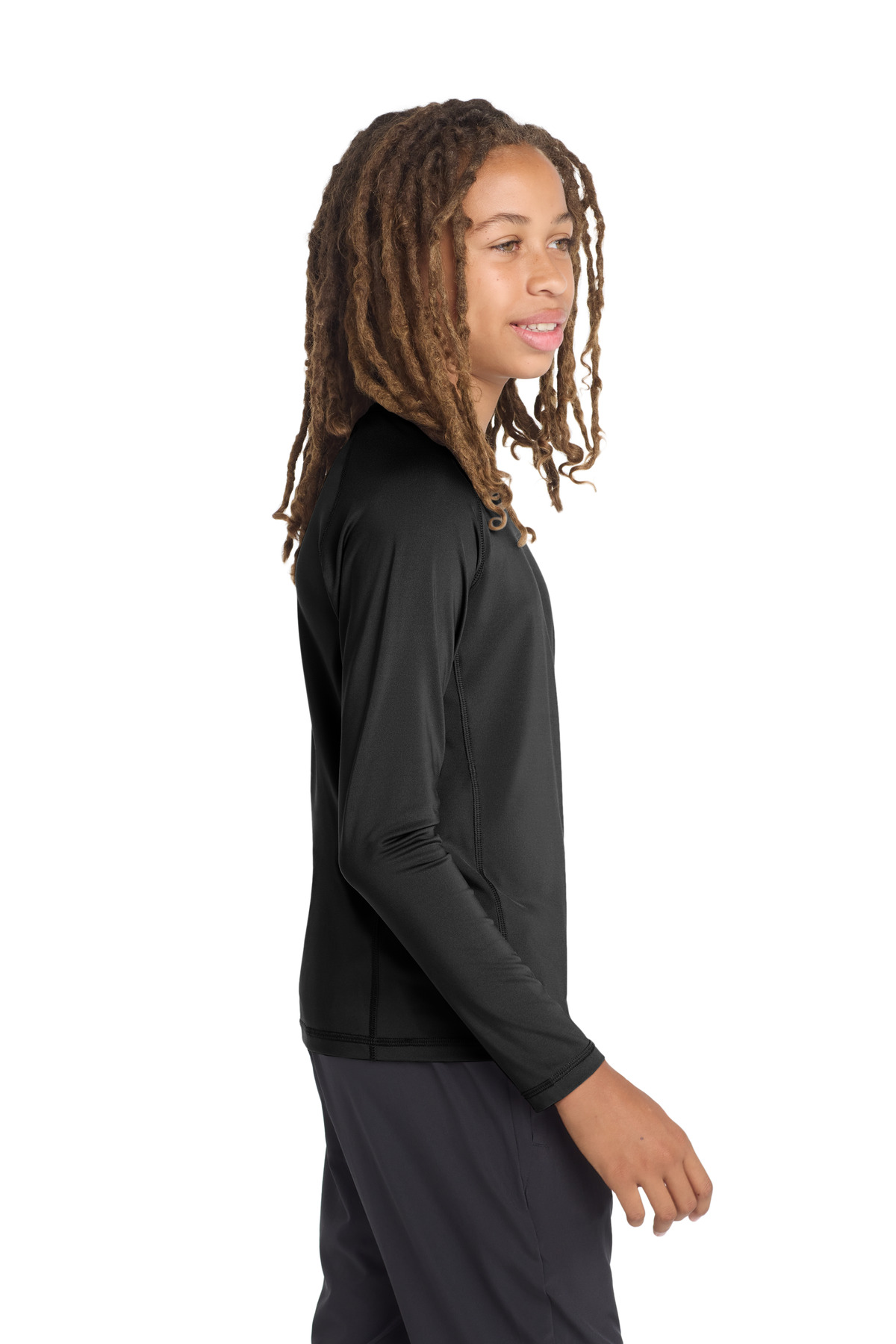 Sport-Tek Youth Long Sleeve Rashguard Tee. YST470LS 5