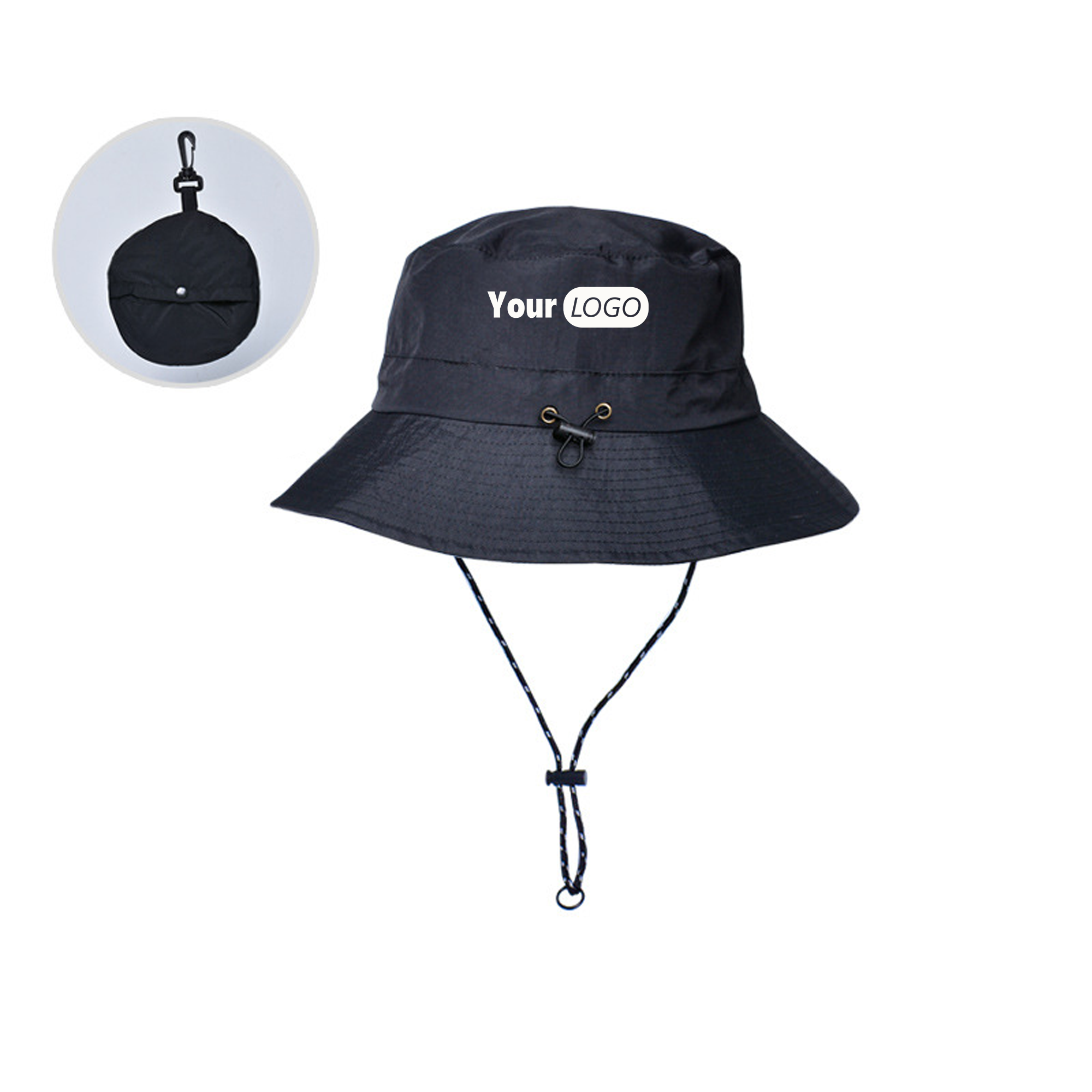 Adjustable Wide Brim Bucket Hat 2