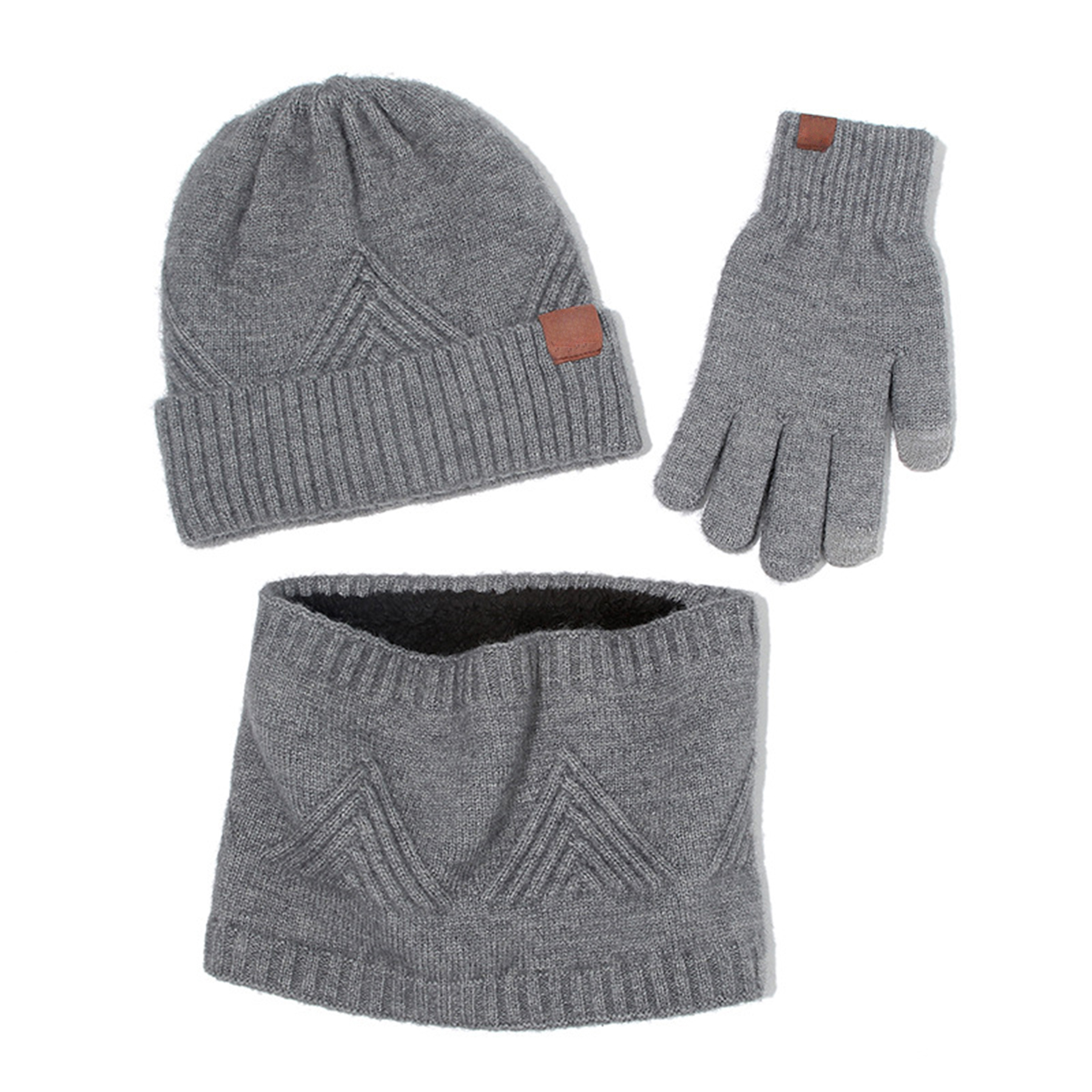Winter Hat Scarf Gloves for Men Women 3
