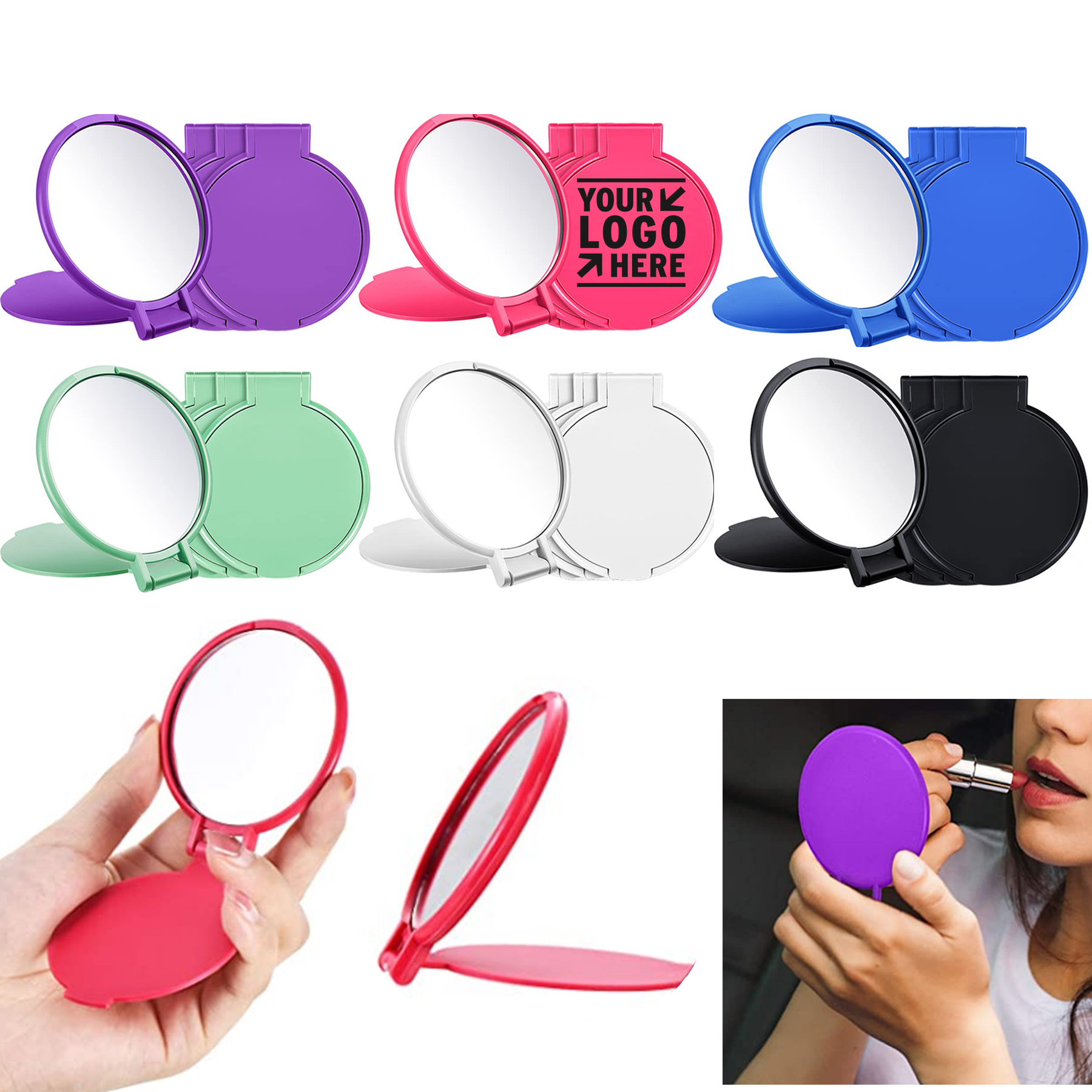 Mini Folding Compact Mirror 2
