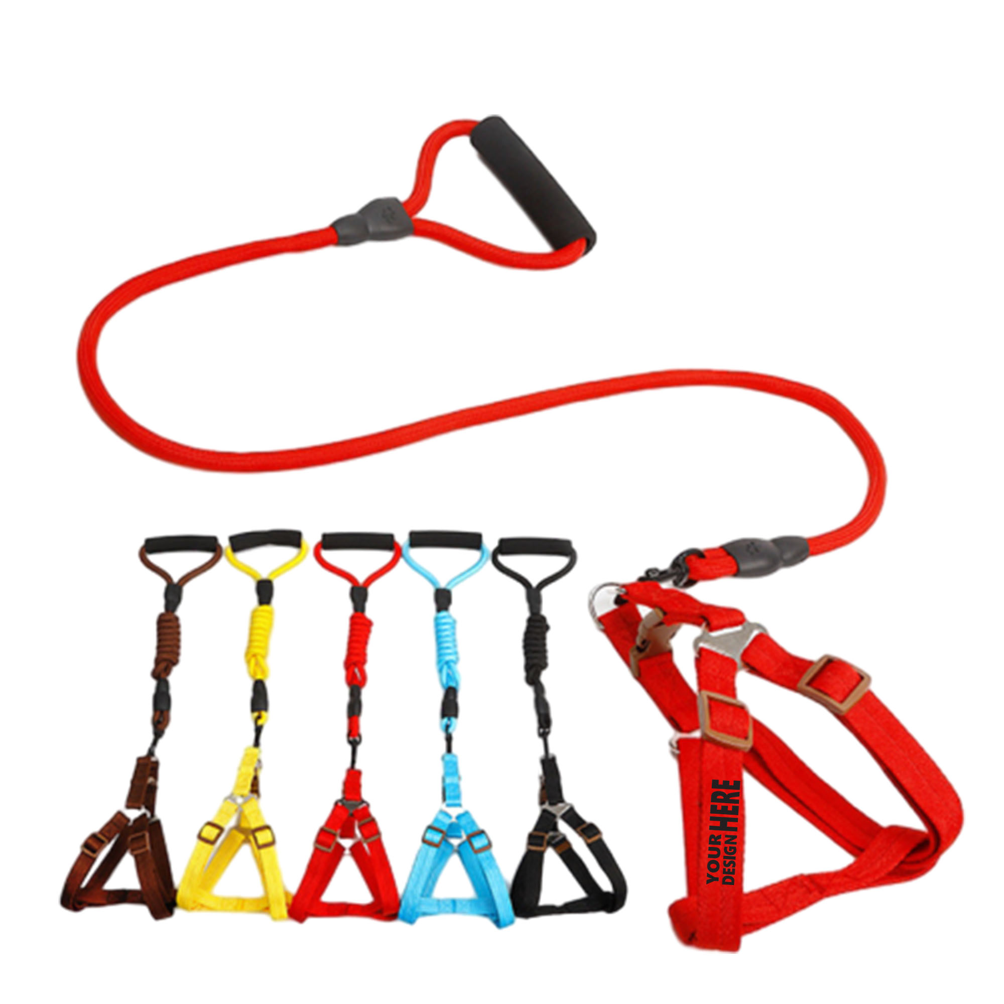 Outdoor Portable Foam Handle Pet Leash 2
