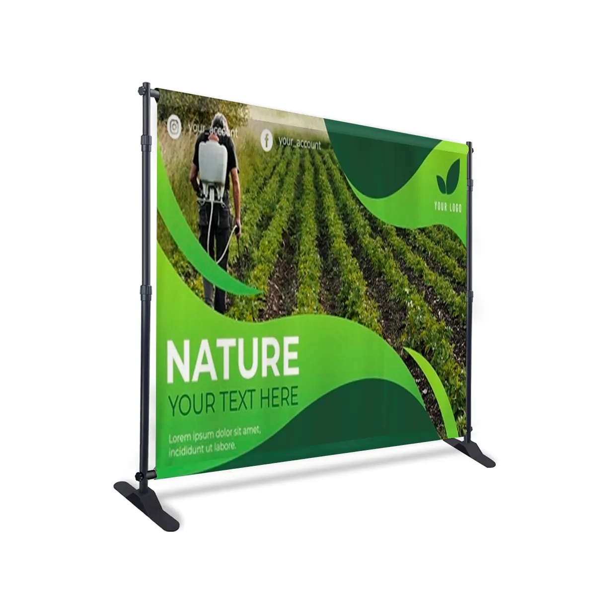 Backdrop Banner - Silk Poly (Hardware Optional) 2