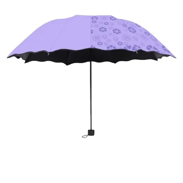 Foldable Color Changing Flower Sun Umbrella with Protection 4