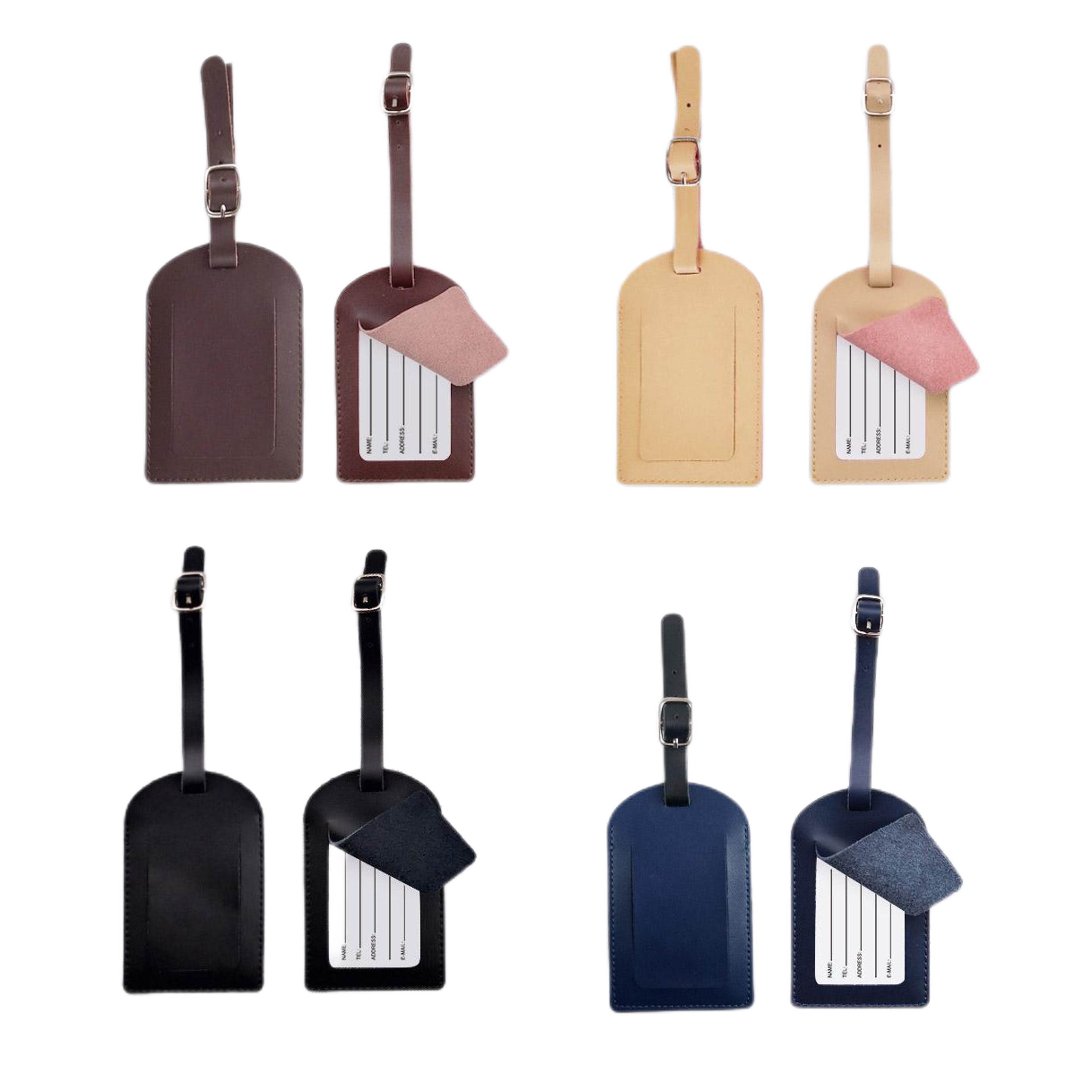 Personalized Genuine Leather Luggage Tag 6