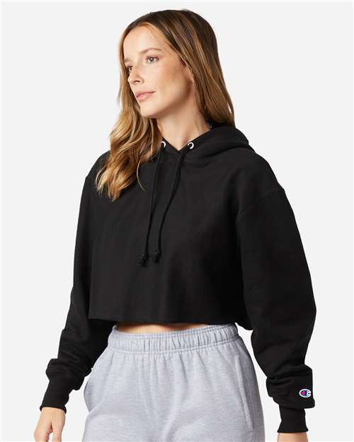 Women's Reverse Weave® Hooded Cropped Sweatshirt - RW01W 7