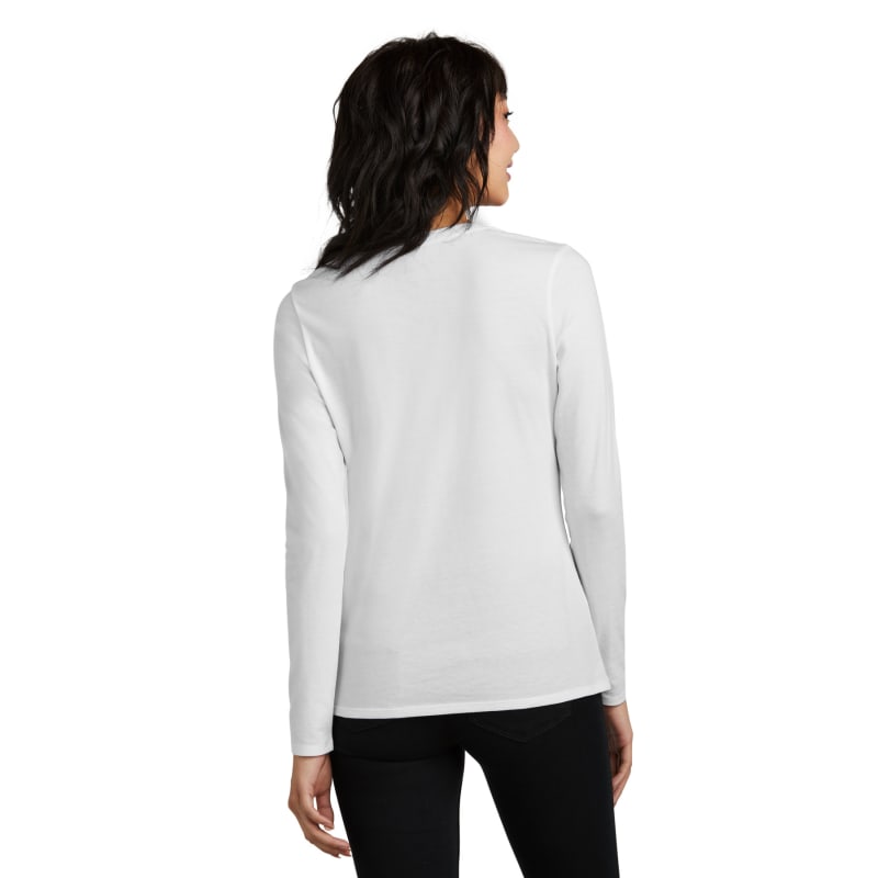 District Women's Perfect Blend CVC Long Sleeve Tee 19