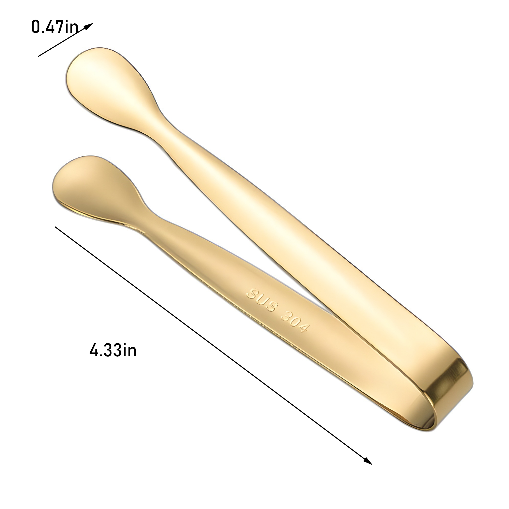 Sugar Cube Clips Ice Tongs Stainless Steel Serving Clamps 5