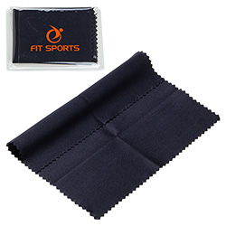 6" x 6" 220GSM Microfiber Cleaning Cloth in Clear PVC Case 42