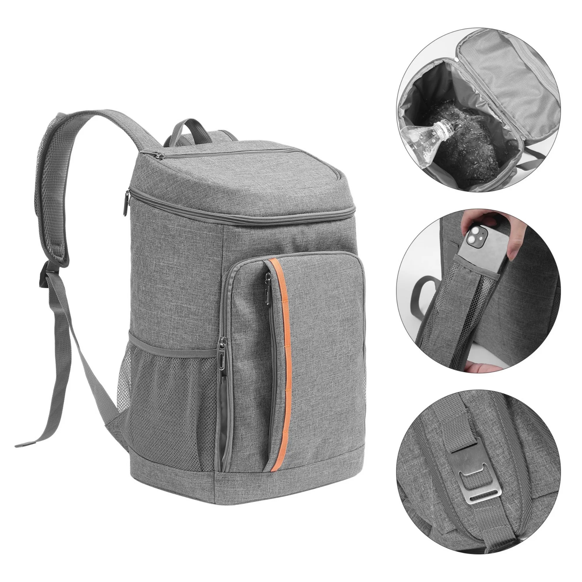 Lightweight Insulated Backpack Cooler Lunch Bags MOQ5 3