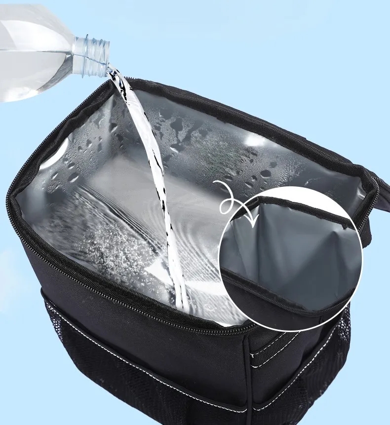 Car Trash Can with Lid and Storage Pockets 2