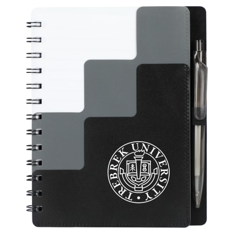5" x 7" Recycled Pace Spiral Notebook w Pen 25