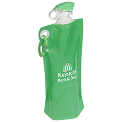 Flip Top Foldable Water Bottle with Carabiner 36