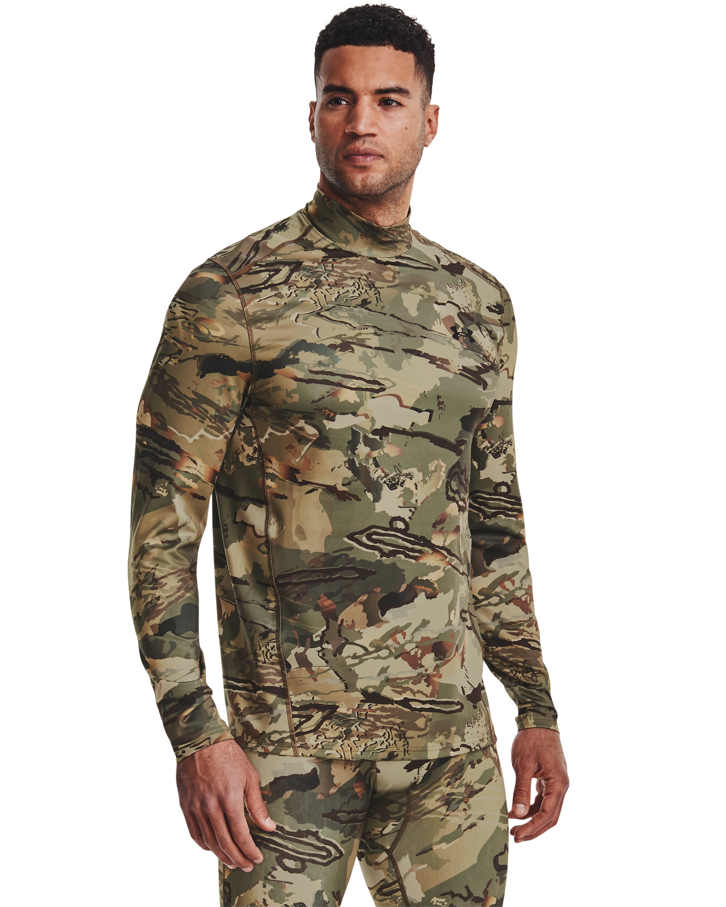ColdGear Infrared Camo Men's Mock Long Sleeve 4